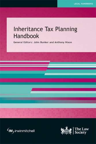 Book cover: "Inheritance Tax Planning Handbook" with colorful striped background.