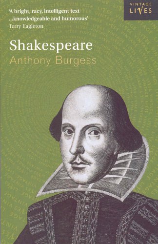Book cover: "Shakespeare" by Anthony Burgess with portrait of Shakespeare.