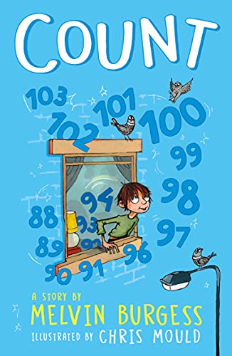 Book cover: "Count" with a boy looking out a window at numbers and birds.