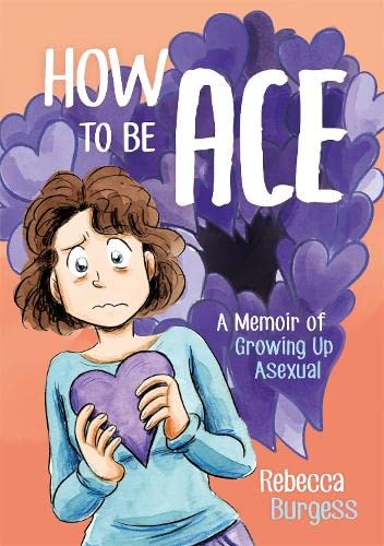 Book cover featuring a worried woman holding a purple heart against a purple-heart background.