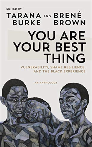 Book cover with illustrated portraits of three Black people embracing.