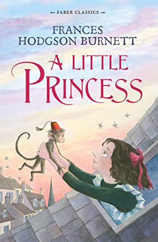 Book cover of "A Little Princess" featuring a girl and a monkey.
