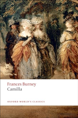 Book cover: "Camilla" by Frances Burney, featuring 18th-century figures.
