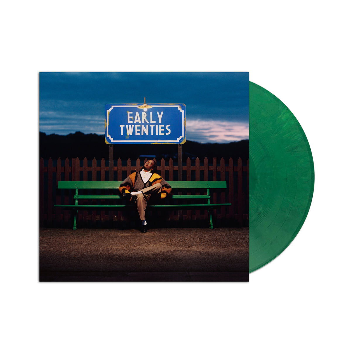 Cat Burns “Early Twenties” vinyl record with green colored disc.