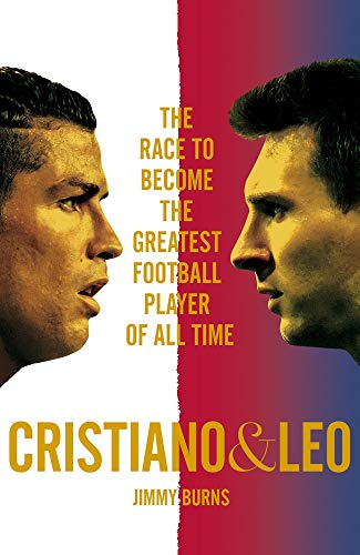 Book cover featuring portraits of Cristiano Ronaldo and Lionel Messi.