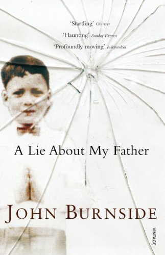 Book cover: vintage photo of a boy behind cracked glass.