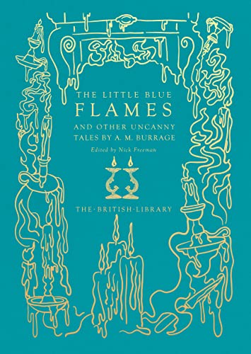 Teal book cover with gold line art of melting candles and text.