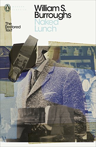 Book cover for William S. Burroughs’ “Naked Lunch” with collage imagery.