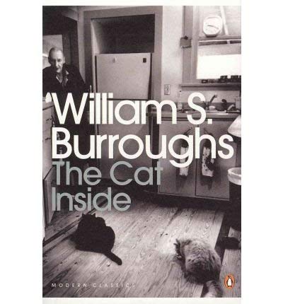Book cover: "The Cat Inside" by William S. Burroughs, with cats and a man.