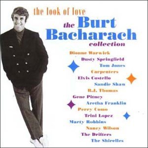 CD cover for "Burt Bacharach - The Look of Love" featuring Bacharach’s portrait.