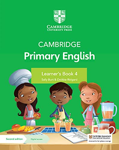 Cambridge Primary English Learner's Book 4 cover with children cooking.