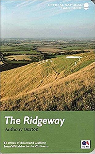 Book cover featuring a grassy hillside landscape and trail guide title.