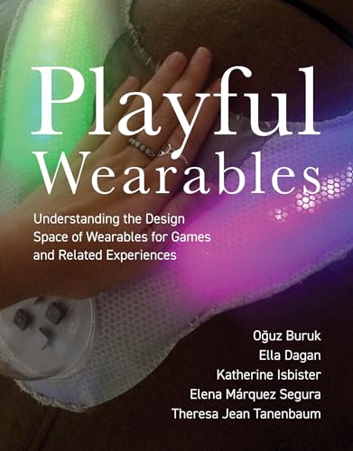 Book cover with hand interacting with glowing wearable technology.