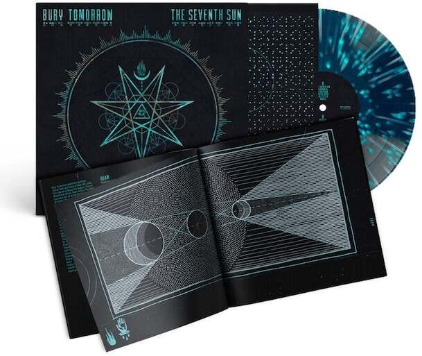 “Bury Tomorrow” vinyl record with geometric blue and black artwork open.