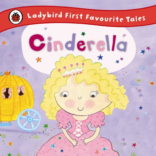 Ladybird book cover of “Cinderella” featuring a blonde girl and carriage.