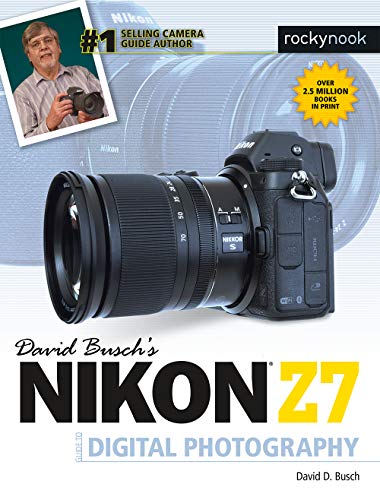 Nikon Z7 camera featured on the cover of a photography guide book.