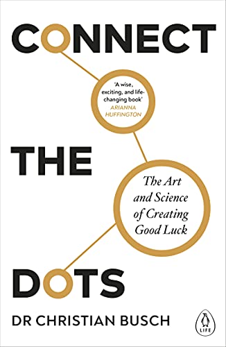 Book cover titled Connect the Dots by Dr. Christian Busch with graphic connecting circles.