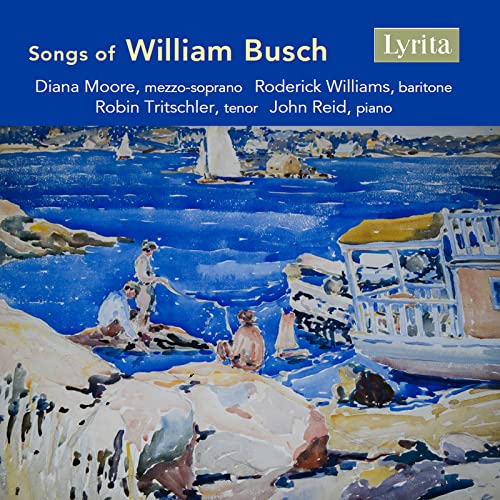 CD cover: coastal painting with figures, text naming performers.