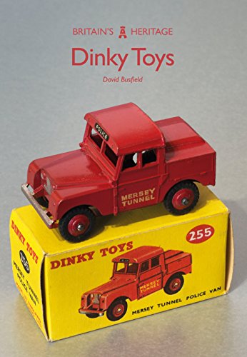 Book cover featuring a red Dinky Toys police van on a box.
