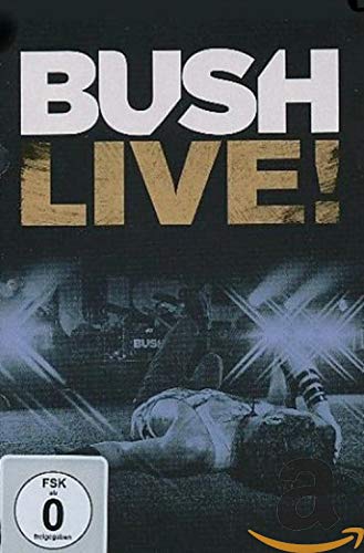 DVD cover for "Bush: Live!" featuring a concert performance image.