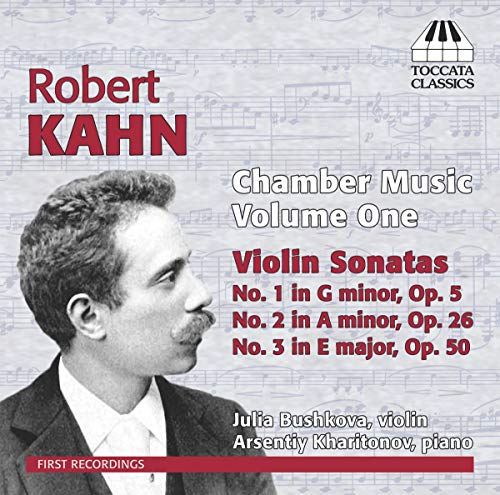 CD cover for Robert Kahn’s Chamber Music Vol. 1 with portrait.