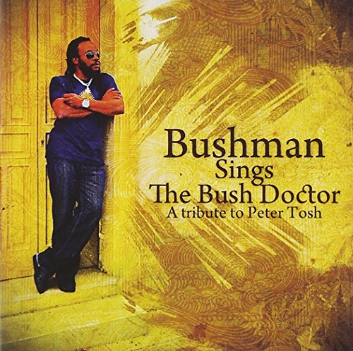 CD cover featuring Bushman leaning against a yellow, textured wall.