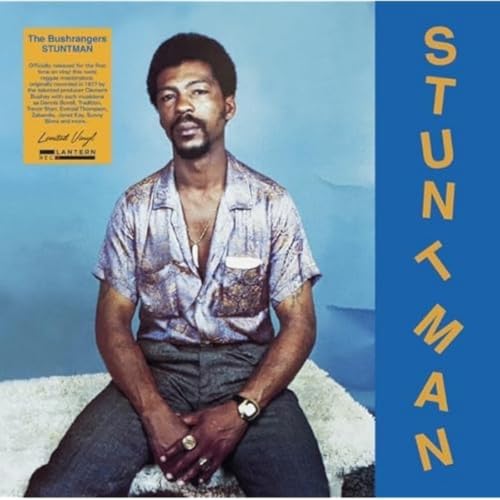 Album cover for "Stuntman" featuring a portrait of a Black man.