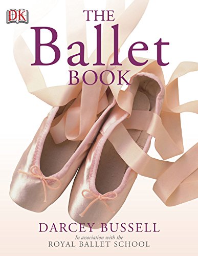 "The Ballet Book" cover featuring pink ballet shoes and ribbons on a white background.