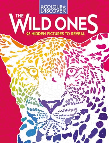 Colour and Discover book cover featuring a rainbow-colored leopard’s face.