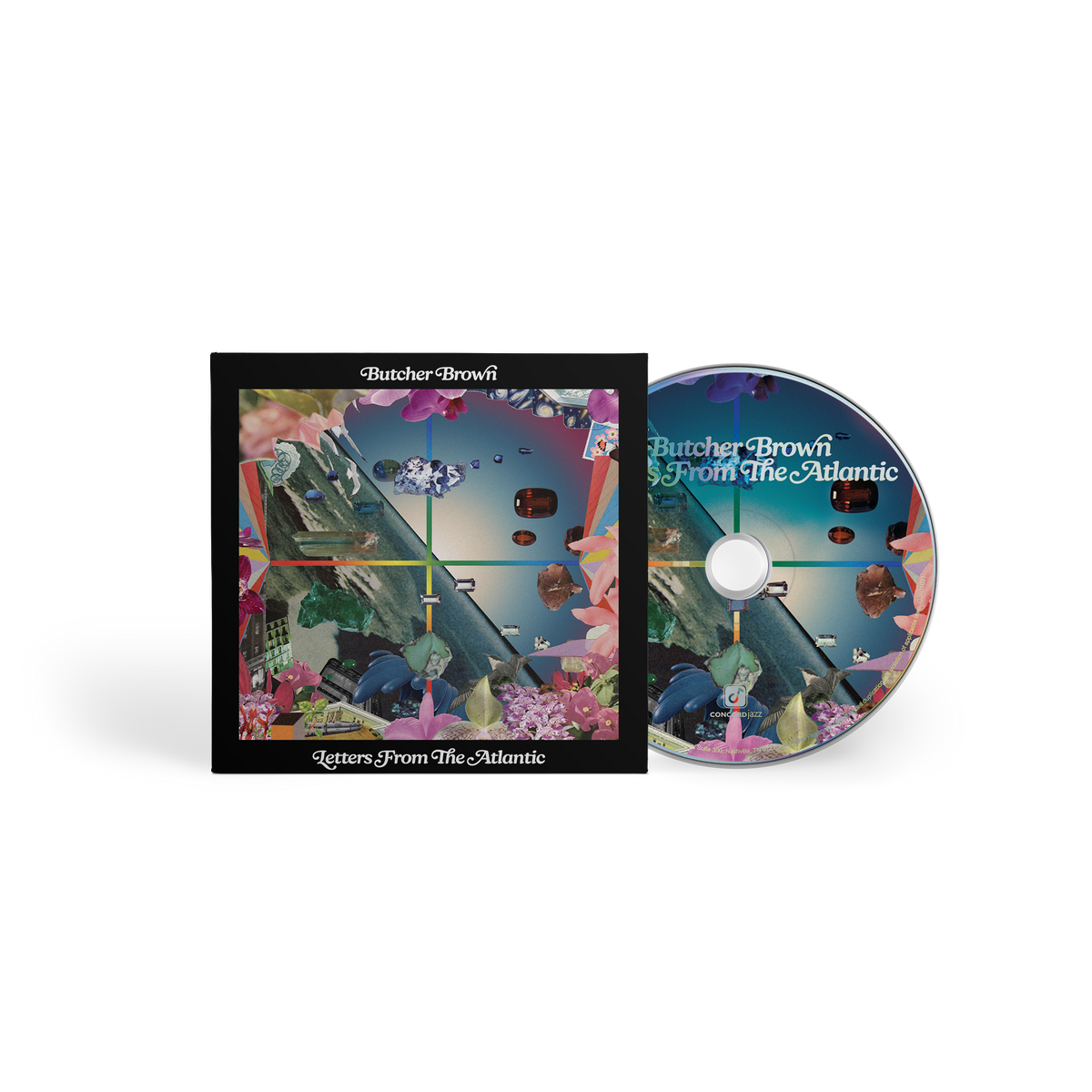 Butcher Brown's "Letters From The Atlantic" CD case and disc shown.