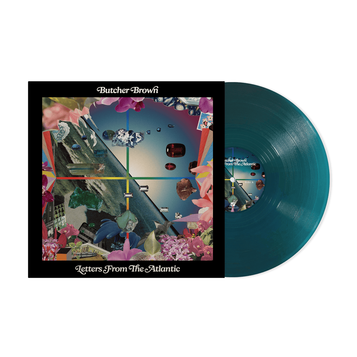 Butcher Brown’s “Letters From The Atlantic” vinyl record with colorful cover art.