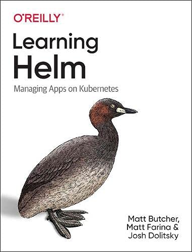 Book cover: "Learning Helm" with illustration of a grebe bird.