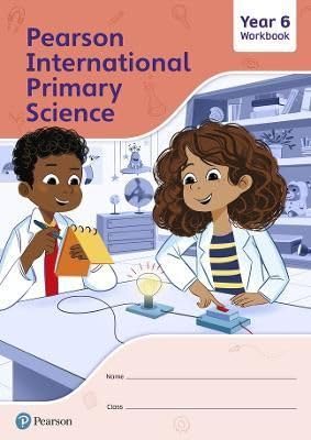 Year 6 science workbook cover with children doing an experiment.