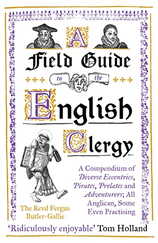 Book cover titled A Field Guide to the English Clergy with historical-style illustrations.