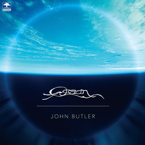 Vinyl record cover for John Butler’s “Ocean” with Earth view.