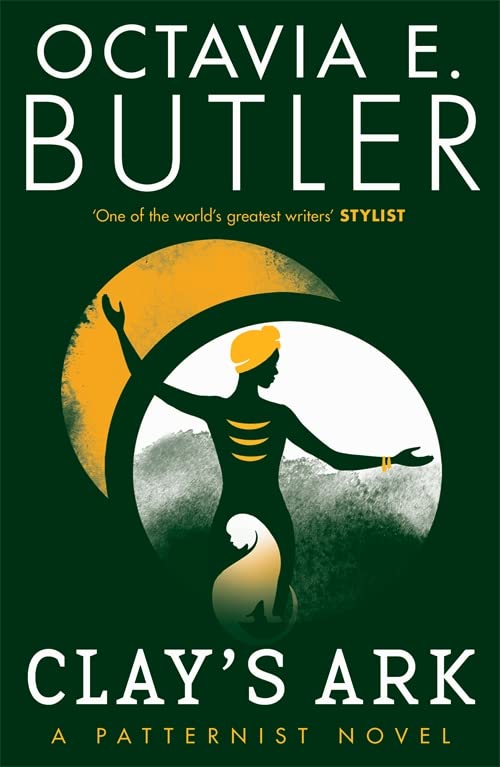 Book cover for Clay's Ark by Octavia E. Butler featuring a stylized silhouette figure.