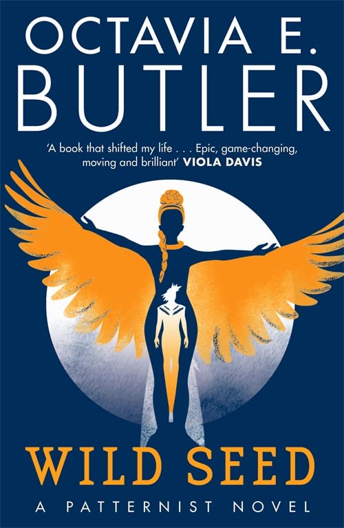 Book cover for "Wild Seed" by Octavia E. Butler, featuring a winged figure.