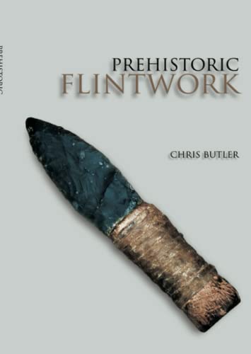 Book cover featuring a dark, chipped flint arrowhead against a grey background.