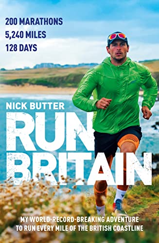 Book cover featuring a runner on a coastal path, titled "Run Britain.