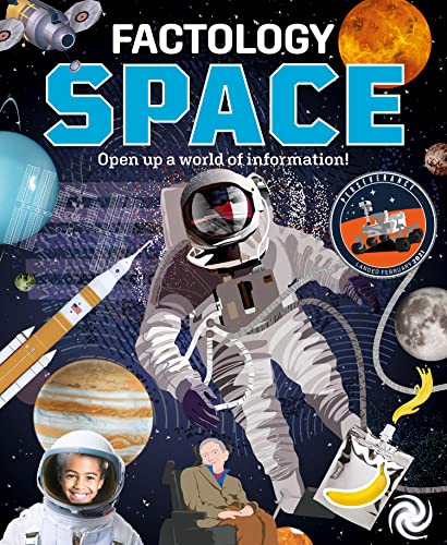 Book cover depicting an astronaut, planets, and space exploration imagery.