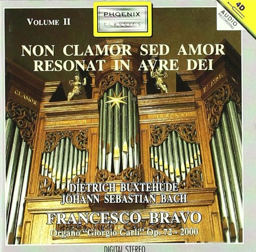 CD cover: organ pipes, gold lettering, "Non Clamor Sed Amor Resonat In Avre Dei".
