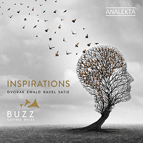 "Album cover with a tree releasing butterflies into a cloudy sky."