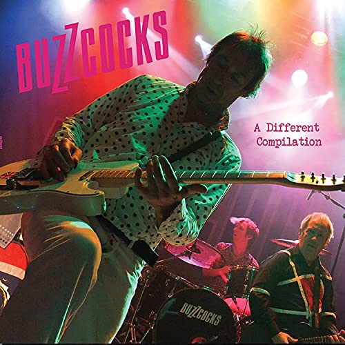 Buzzcocks album cover featuring a guitarist playing on stage.