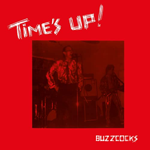 Buzzcocks album cover: singer at microphone, red and monochrome tones.