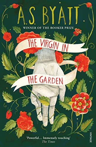 Book cover featuring a white hand surrounded by red flowers on a dark background.
