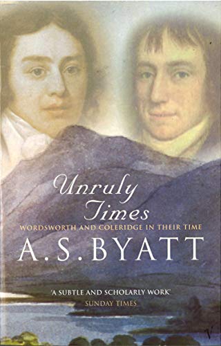 Book cover: “Unruly Times” with portraits of Wordsworth and Coleridge.