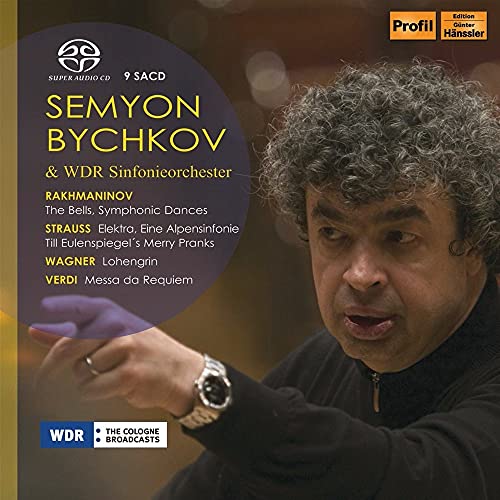 CD cover featuring conductor Semyon Bychkov and composers’ names.