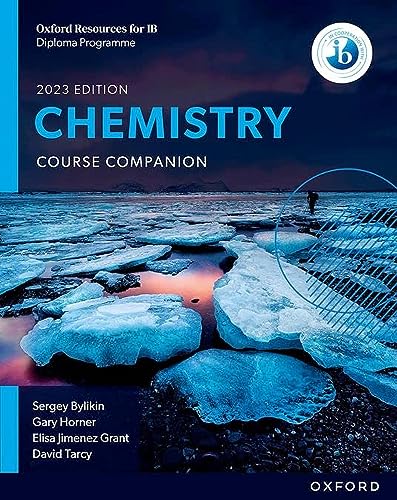 Textbook with chemistry content, likely featuring diagrams, equations, and educational resources for students.