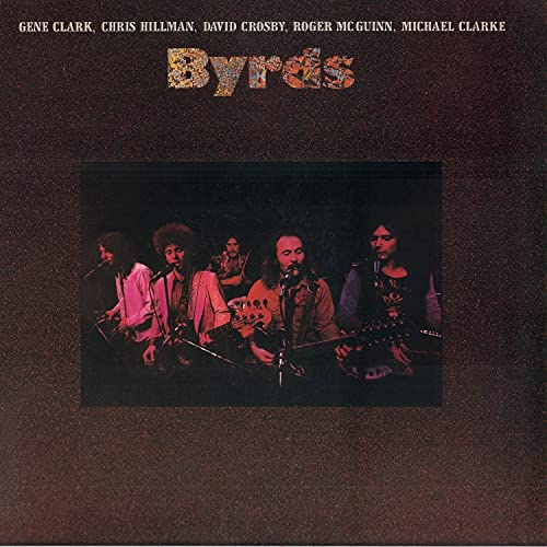 The Byrds album cover featuring a band photo in a dark frame.