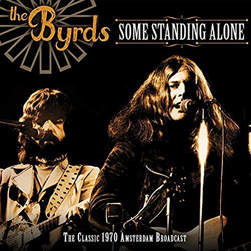 The Byrds album cover featuring a live performance photo of two musicians.